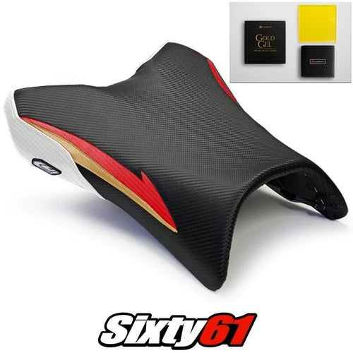 Yamaha FZ1 Seat Cover and Gel 2006-2012 2013 2014 2015 2016 White Luimoto Carbon