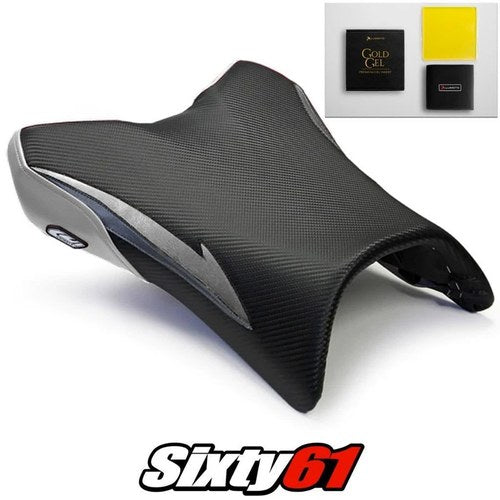 Yamaha FZ1 Seat Cover and Gel 2006-2013 2014 2015 2016 Silver Luimoto Carbon