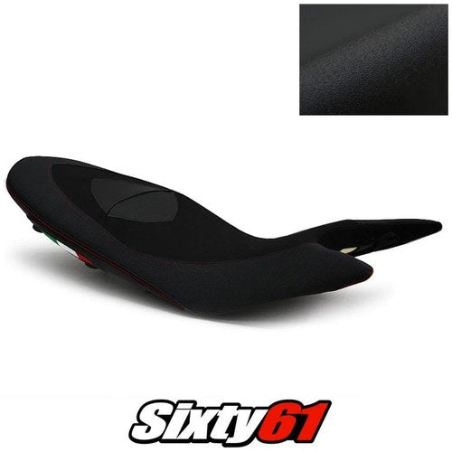 Ducati Hypermotard Seat Cover 2013-2017 2018 Black Luimoto Tec-Grip Suede Carbon