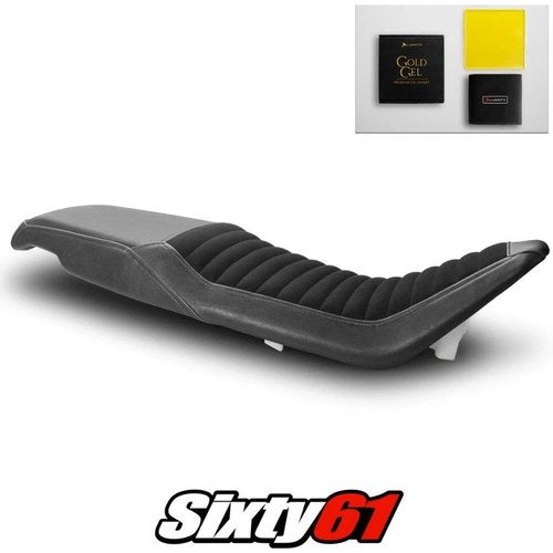 Husqvarna Vitpilen 401 Seat Cover and Gel 2020-2023 Vintage Black Luimoto Suede