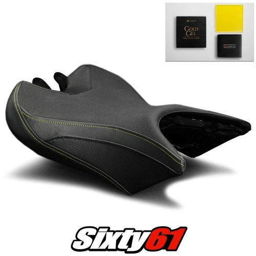 Triumph Speed Triple Seat Cover and Gel 2016-2020 2021 Black Luimoto Tec-grip