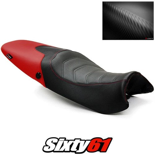 Triumph Speed Triple Seat Cover 2008 2009 2010 Red Luimoto Carbon