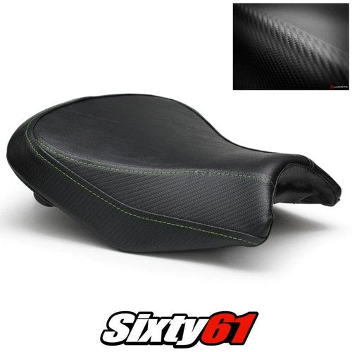 Kawasaki Ninja 650 Seat Cover 2017-2024 2025 2026 Black Green Luimoto Carbon