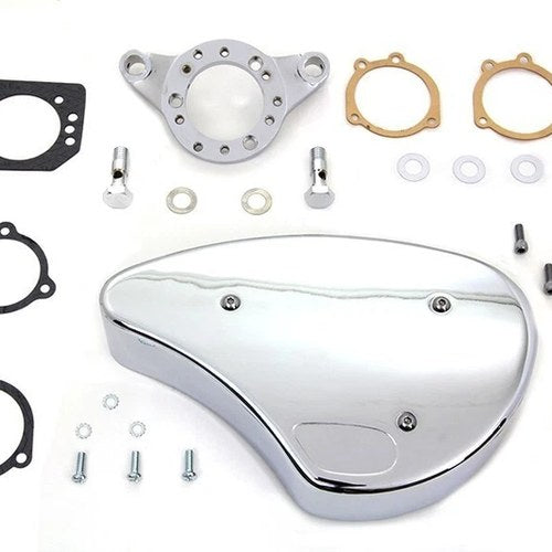 V-Twin 34-1857 Chrome Wyatt Gatling Air Cleaner Assembly for 91 & Up Sportster
