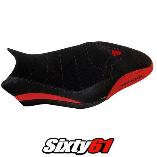 Ducati Monster 797 Seat Cover Tappezzeria 2017 2018 2019 2020 Comfort Red Black