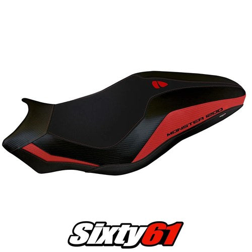 Ducati Monster 1200 Seat Cover Tappezzeria 2017 2018 2019 2020 Red Black