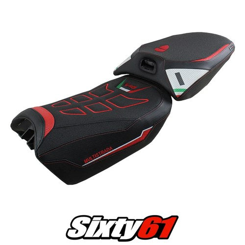 Ducati Multistrada V4 PP Heat Seat Cover Tappezzeria 2022-2025 Ultragrip White