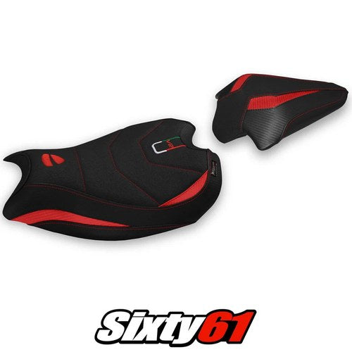 Ducati Panigale V2 Seat Cover Tappezzeria 2020-2023 2024 Ultragrip Red Black