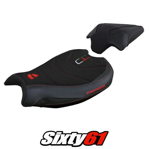 Ducati Streetfighter V2 Seat Cover Tappezzeria 2022 2023 2024 Ultragrip Black