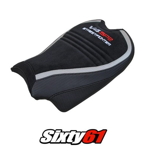 Ducati Streetfighter V4 SP2 Seat Cover Tappezzeria 2020-2024 Velvet Silver Black