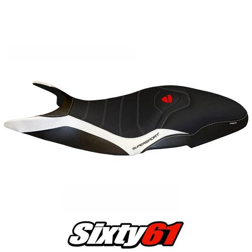 Ducati Super Sport 950S Seat Cover Tappezzeria 2017-2024 Comfort White Black