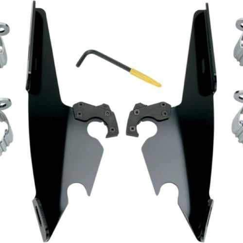 Memphis Shades Sportshield Hardware Polished Harley Dyna Super Glide & Rocker