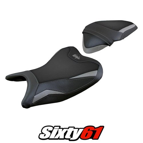 Kawasaki Ninja 400 2018-2020 2021 2022 2023 Seat Cover Tappezzeria Grey Black