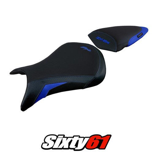Kawasaki Ninja ZX6R 2005 2006 Seat Cover Tappezzeria Comfort White Black