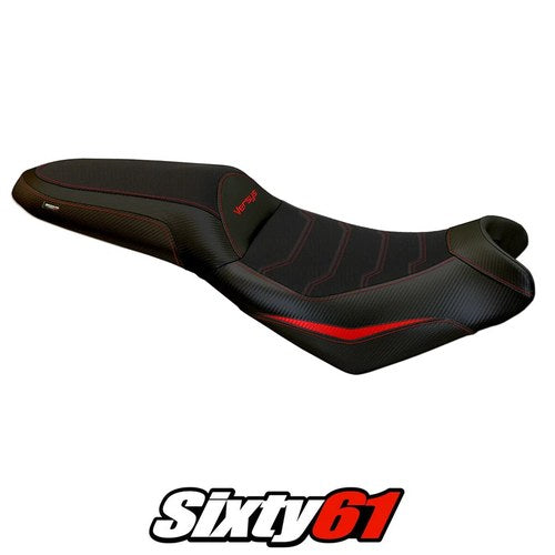 Kawasaki Versys 650 2007-2023 2024 2025 Seat Cover Tappezzeria Comfort Red Black