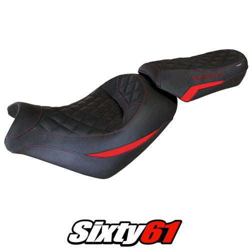 Kawasaki Vulcan 650 S 2014-2023 2024 2025 2026 Seat Cover Tappezzeria Red Black