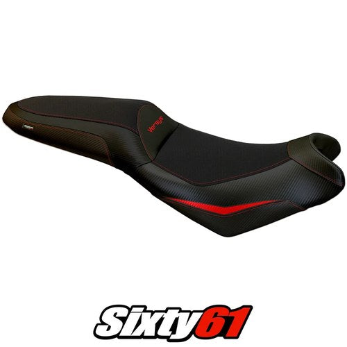 Kawasaki Versys 650 2007-2022 2023 2024 2025 Seat Cover Tappezzeria Red Black