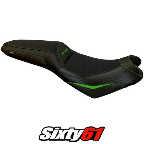 Kawasaki Versys 650 2007-2022 2023 2024 2025 Seat Cover Tappezzeria Green Black
