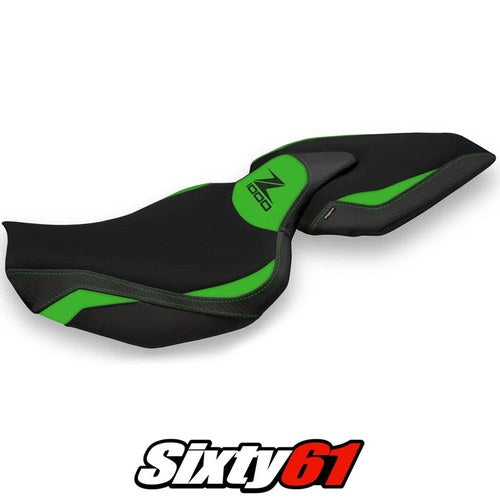 Kawasaki Z1000 2014-2017 2018 2019 2020 2021 Seat Cover Tappezzeria Green Black