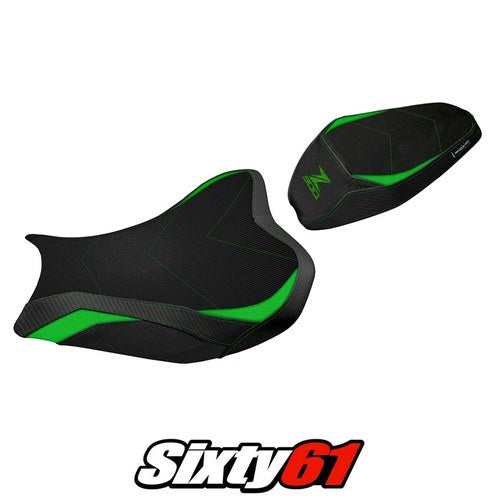 Kawasaki Z900 2017-2022 2023 2024 Seat Cover Tappezzeria Comfort Green Black