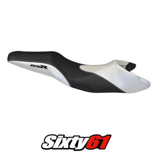 Suzuki Gsr 600 2006 2007 2008 2009 2010 2011 Seat Cover Tappezzeria White Black