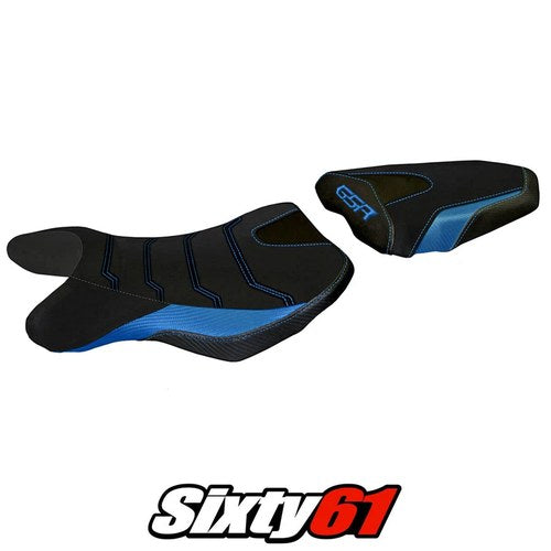 Suzuki Gsr 750 2010-2014 2015 2016 2017 Seat Cover Tappezzeria Comfort Blue