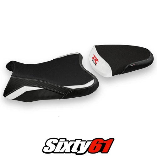 Suzuki Gsxr 1000 2007 2008 Seat Cover Tappezzeria White Black 07 08