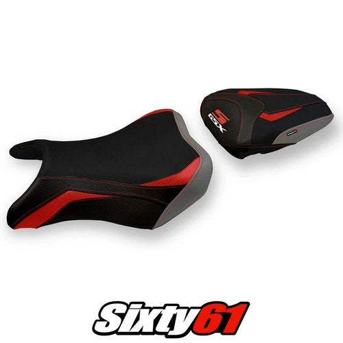 Suzuki Gsxs 750 2017-2019 2020 2021 2022 Seat Cover Tappezzeria Red Grey Black