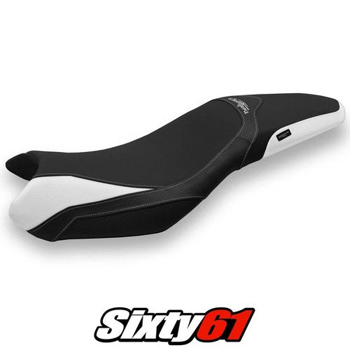 Triumph Street Triple 675 2013 2014 2015 2016 Seat Cover Tappezzeria White Black