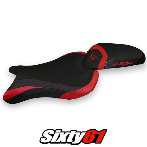 Triumph Street Triple 765 2017-2021 2022 Seat Cover Tappezzeria Comfort Red