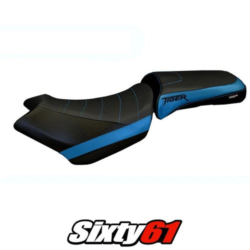 Triumph Tiger 1200 2011-2018 2019 2020 2021 Seat Cover Tappezzeria Comfort Blue