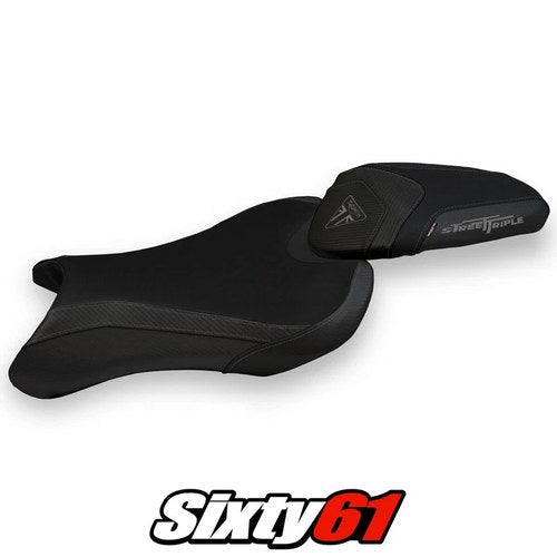 Triumph Street Triple 765 2017-2019 2020 2021 2022 Seat Cover Tappezzeria Black