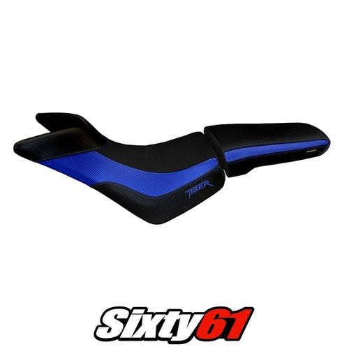 Triumph Tiger 800 800XC 2010-2018 2019 2020 Seat Cover Tappezzeria Blue Black
