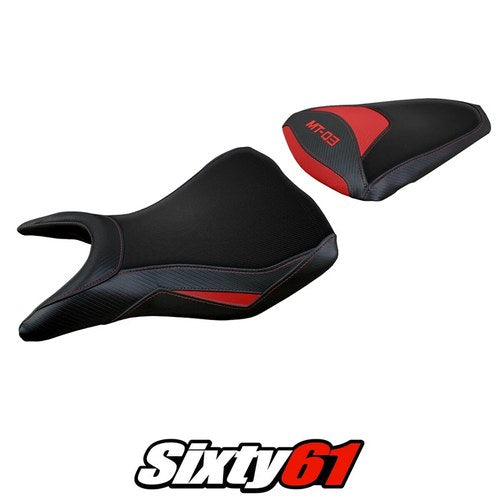 Yamaha MT 03 2020 2021 2022 2023 2024 Seat Cover Tappezzeria Red Black