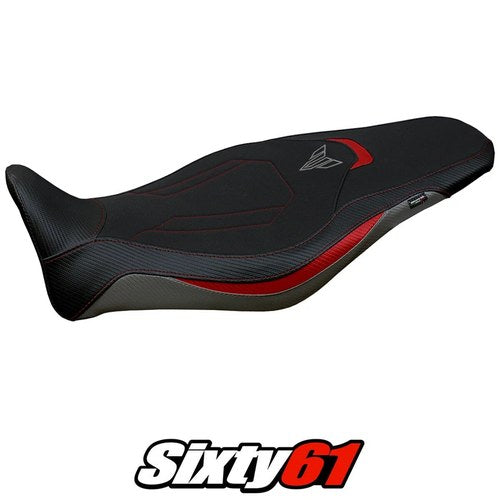 Yamaha MT 09 FZ09 2021-2023 Seat Cover Tappezzeria Comfort Red Silver Black