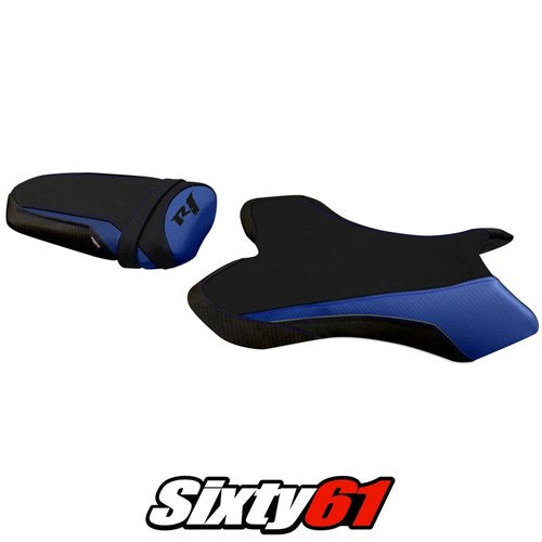 Yamaha Yzf R1 2004 2005 2006 Seat Cover Tappezzeria Blue Black
