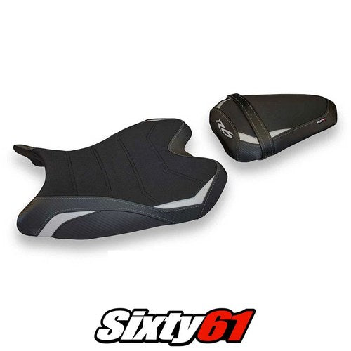 Yamaha Yzf R6 2008-2013 2014 2015 2016 Seat Cover Tappezzeria Comfort Silver