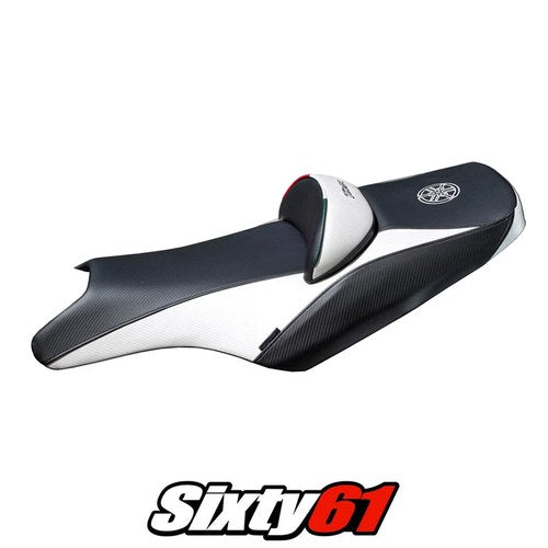 Yamaha T-Max 2008-2012 2013 2014 2015 2016 Seat Cover Tappezzeria White Black