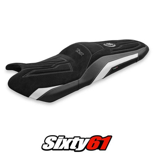 Yamaha T-Max 530 560 2017-2020 2021 Seat Cover Tappezzeria Comfort Velvet White