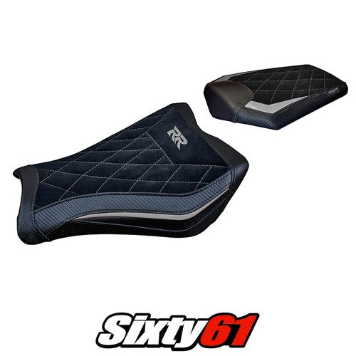Honda CBR1000RR 2008-2015 2016 Seat Cover Tappezzeria Comfort Silver Diamond