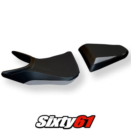 Honda VFR800 2014 2015 2016 2017 2018 2019 Seat Cover Tappezzeria Silver Black
