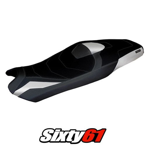 Honda X-ADV 750 2021 2022 2023 2024 Seat Cover Tappezzeria Comfort Silver Black