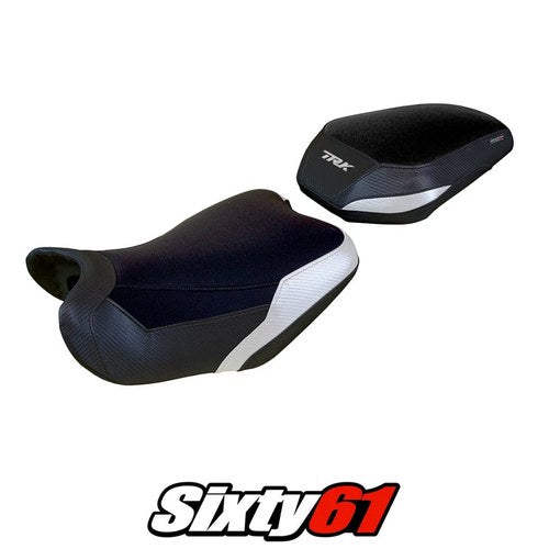 Benelli Trk 702 2023 2024 2025 2026 Seat Cover Tappezzeria Comfort White Black