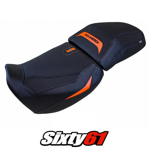 Harley Davidson Pan America 2021-2025 2026 Seat Cover Tappezzeria Orange Black