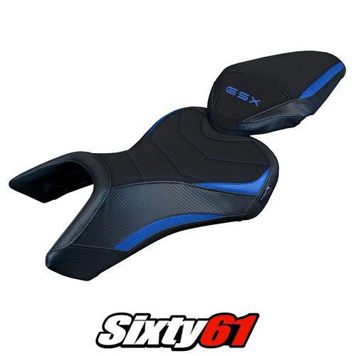 Suzuki Gsx 8S-8R 2023 2024 2025 Seat Cover Tappezzeria Comfort Blue Black