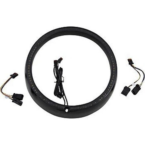Custom Dynamics Black Sequential ProBEAM Turn Signal Ring Trim for 14-21 Touring