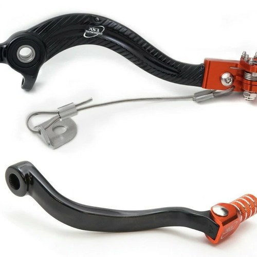 AS3 Gear Lever Rear Brake Pedal Combo Set for KTM 400 450 525 SX Exc 2004-2006