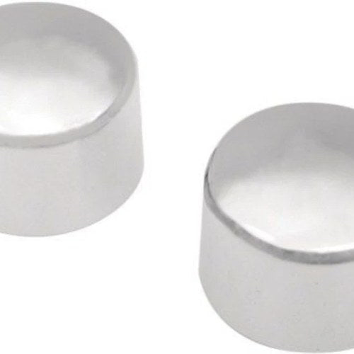 Drag Specialties 0214-0374 Chrome Front Axle Nut Covers for 08-25 Touring