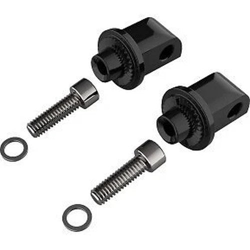 Ciro 60021 Peg Adapters- Passenger - Black - Indian