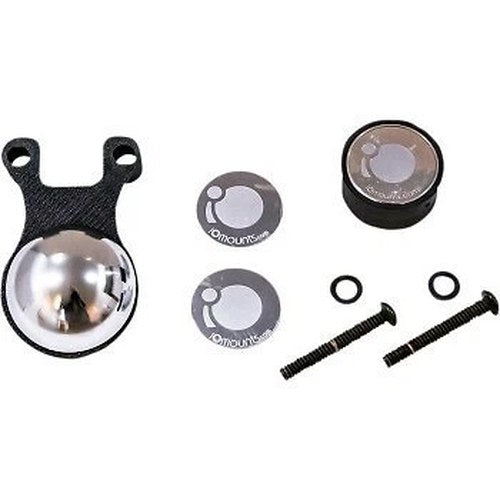 Klock Werks KWD-01-0605-B Black iOmounts Device Mount for Harley 99-21